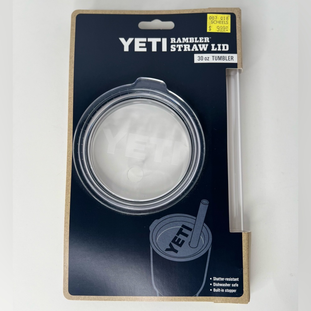 YETI Rambler Tumbler Straw Lid + Straw for 30 oz Tumbler NEW